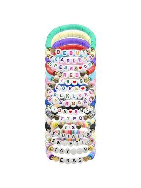 15 Pcs Swiftie Friendship Bracelets Album Inspired Letter Bracel